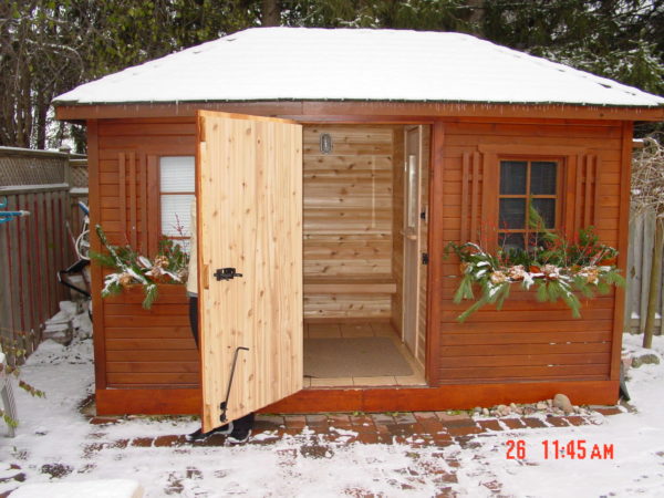 4x6 sauna with dress room