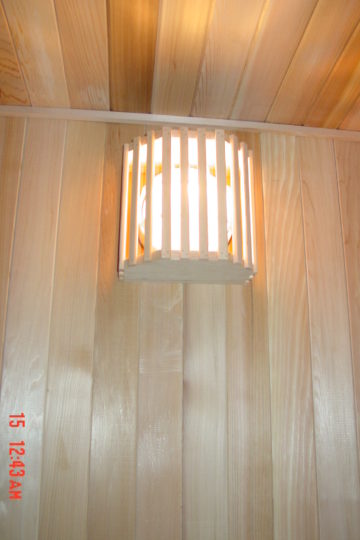Sauna round light