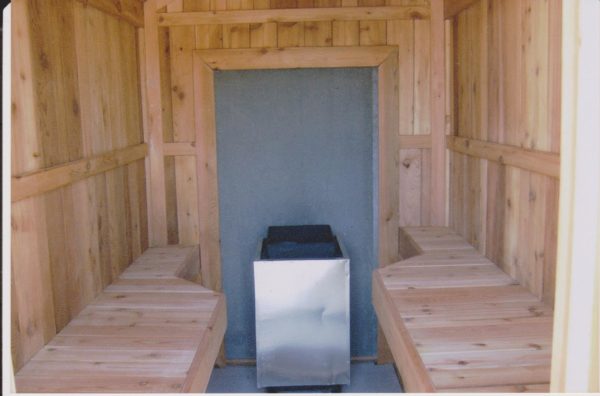 Outdoor sauna affordable project